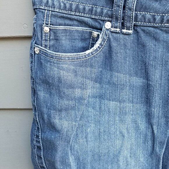 Ana Distressed Denim Cropped Jeans Size 12 - Picture 11 of 11